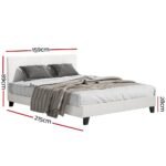 Artiss Bed Frame Queen Size Boucle NEO - Image 2