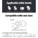 Cefito Electric Bidet Toilet Seat Cover Auto Smart Water Wash Dry Panel Control - Image 6
