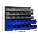 Giantz 30 Storage Bin Rack Wall Mounted - Image 2