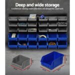Giantz 30 Storage Bin Rack Wall Mounted - Image 3