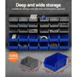 Giantz 60 Storage Bin Rack Wall Mounted - Image 3