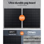 Giantz 54 Storage Bin Rack Wall Mounted Tools - Image 4