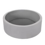 Keezi Kids Ball Pit 90x30cm Ocean Foam Play Pool Barrier Toys Children Grey - Image 3