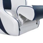 Seamanship Captain Bucket Boat Seats Flip Up Bolster Swivel 15cm Padding Blue - Image 3