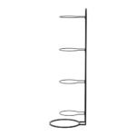 Everfit Ball Storage Rack Sports Equipment Organizer 4-Tier Holder for Garage Gym Black - Image 3