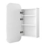 Cefito Bathroom Mirror Cabinet Medicine Shaving Arch Wall Hung 450x900mm White - Image 3