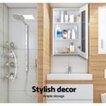Cefito Bathroom Mirror Cabinet 450x720mm White - Image 5