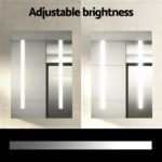 Bathroom Mirror Cabinet LED 500x720mm Medicine Wall Storage - Image 6