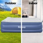 Bestway Air Mattress King Inflatable Bed 56cm Airbed Blue - Image 4