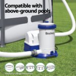 Bestway Pool Pump Cartridge Filter 2500GPH 9463L/H Flowclear Filters Cleaner - Image 4