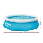 Bestway Swimming Pool 305x76cm Above Ground Round Inflatable Pools 3800L - Image 2