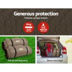 Weisshorn Self Inflating Mattress Camping Sleeping Mat Air Bed Double Set Coffee - Image 6