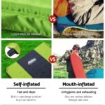 Weisshorn Self Inflating Mattress Camping Sleeping Mat Air Bed Pad Double Green - Image 4