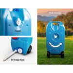 Weisshorn 40L Portable Wheel Water Tank Camping Caravan Storage Blue - Image 5