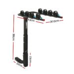 Giantz 4 Bicycle Carrier Bike Rack Car Rear Hitch Mount 2" Towbar Foldable,Giantz 4 Bicycle Carrier Bike Rack Car Rear Hitch Mount 2" Towbar Foldable - Image 2