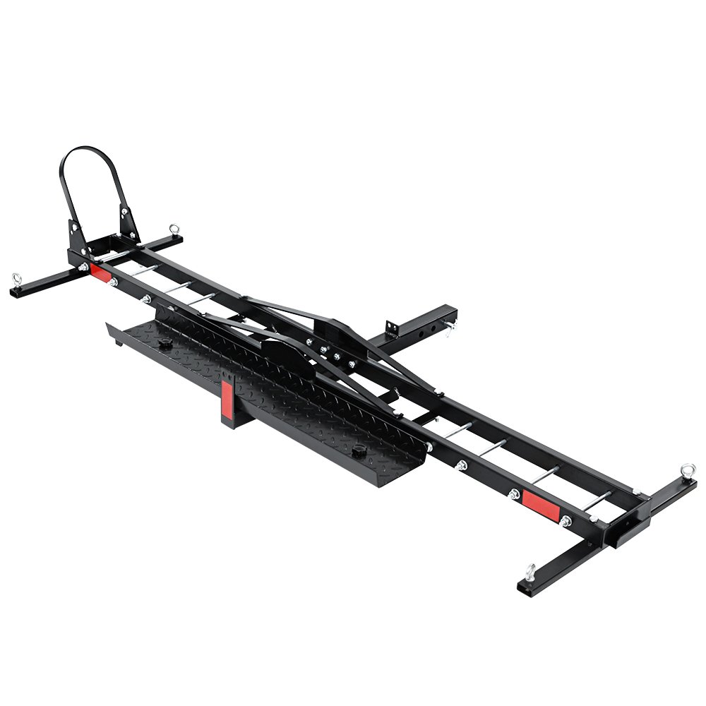 CAR-MC-CARRIER-6038-AB-00 Giantz Motorcycle Motorbike Carrier Rack Arm Dirt Bike Ramp 2"Towbar Steel Black,Giantz Motorcycle Motorbike Carrier Rack Arm Dirt Bike Ramp 2"Towbar Steel Black - Image 1