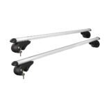 Universal Car Roof Racks Pod Aluminium Cross Bars Adjustable 108cm Silver - Image 3