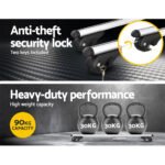 Universal Car Roof Racks Pod Aluminium Cross Bars Adjustable 108cm Silver - Image 6
