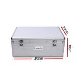 Embellir CD Case DVD Cases Storage Box 500 Discs Aluminium Case DVD Folders - Image 3