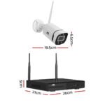 UL-tech Wireless CCTV Security System 8CH NVR 3MP 8 Square Cameras - Image 2