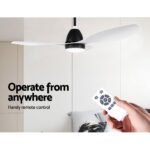 Devanti 48'' Ceiling Fan DC Motor w/Light w/Remote - White - Image 5