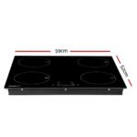 Devanti Induction Cooktop 60cm Electric Cooker - Image 2