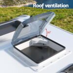 Weisshorn Caravan Roof Vent Air Exhaust Hatch RV Motorhome Camper White - Image 6
