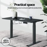 Artiss Standing Desk Top Black 140CM - Image 4