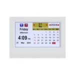 Artiss 7" Digital Day Clock Calendar Alarm White - Image 3