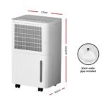 Devanti Dehumidifier 12L Air Purifier White - Image 2
