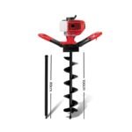 Giantz Post Hole Digger 200mm Petrol Drill Extension Bits Auger - Image 2