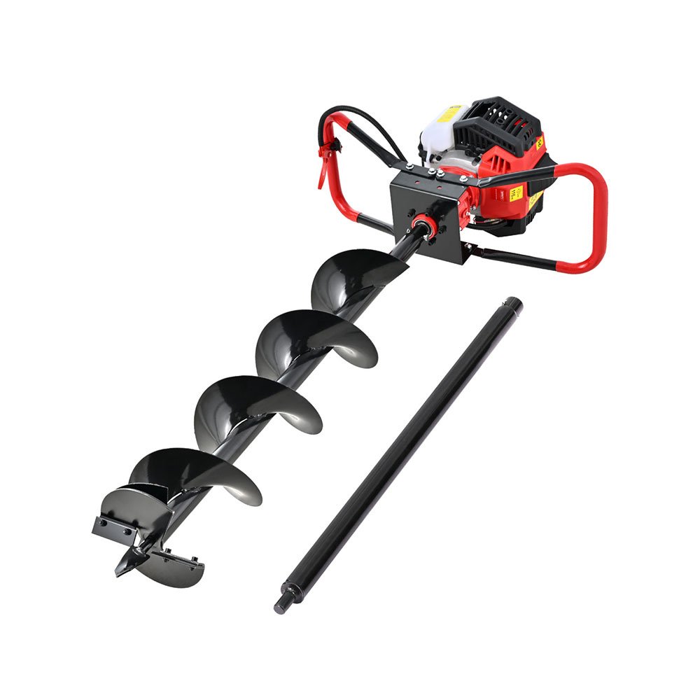 DI-ST-N-RDBK-AUG200-202512232008-00 Giantz Post Hole Digger 200mm Petrol Drill Auger Extension Bits - Image 1