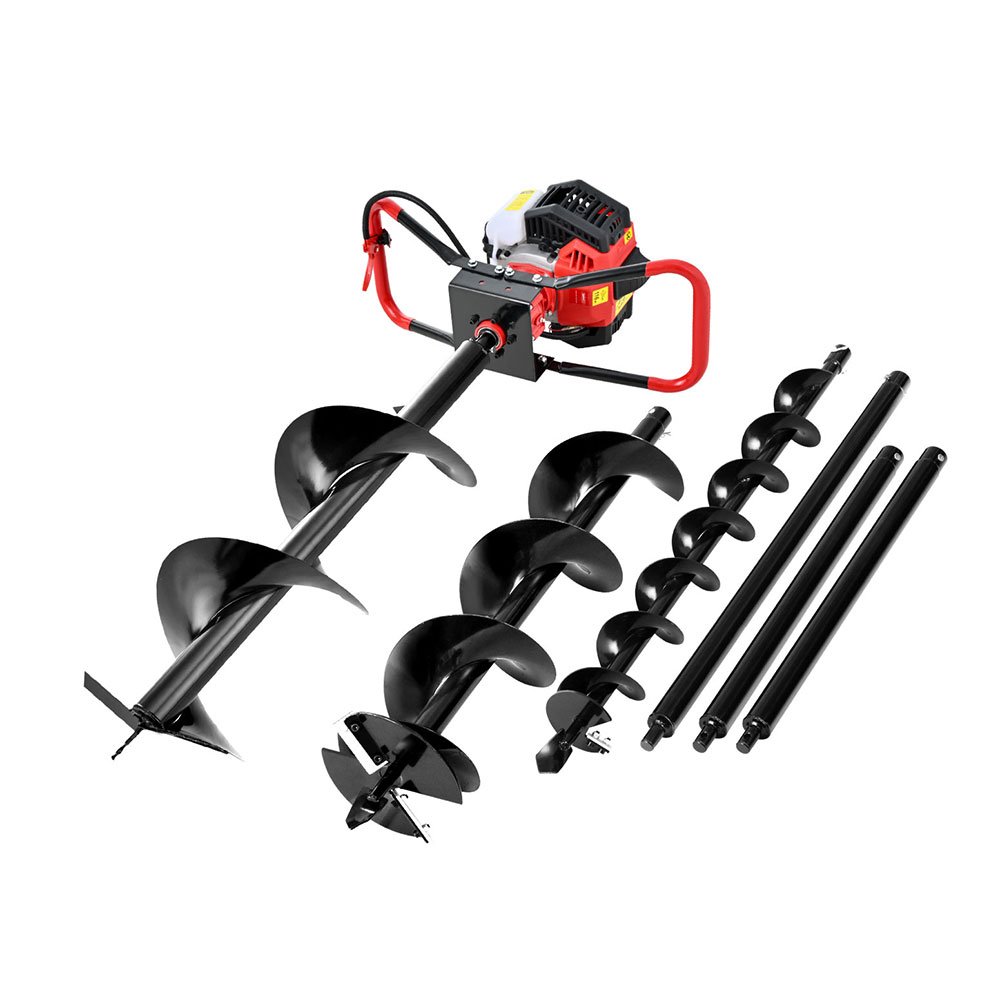 DI-ST-N-RDBK-KIT-202512232008-00 Giantz Post Hole Digger Petrol Motor Drill Extension Auger Bits Kits - Image 1