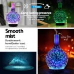 Devanti Ultrasonic Aroma Aromatherapy Diffuser 3D Light Oil Firework Humidifier - Image 5