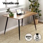 1 Artiss Dining Table and 4 Chairs Set Grey Metal - Image 4