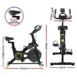 Everfit Spin Bike Exercise Bike Cardio Gym Bluetooth APP Connectable - Image 2