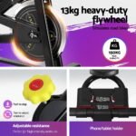 Everfit Spin Bike Exercise Bike Cardio Gym Bluetooth APP Connectable - Image 6