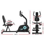 Everfit Exercise Bike Magnetic Recumbent Indoor Cycling Home Gym Cardio 120kg - Image 2