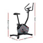 Everfit Magnetic Exercise Bike 8 Levels Upright Bike Fitness Home Gym Cardio - Image 2
