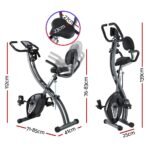 Everfit Folding Exercise Bike Magnetic X-Bike Aerobic Trainer Indoor Cycling - Image 2
