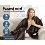 Giselle Bedding Electric Throw Blanket - Chocolate - Image 8