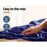 Giselle Bedding Electric Throw Blanket - Navy - Image 7