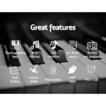 Alpha 88 Keys Electronic Piano Keyboard Digital Electric w/ Stand Stool Weighted - Image 5