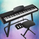 Alpha 88 Keys Electronic Piano Keyboard Digital Electric w/ Stand Stool Weighted - Image 7
