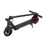 Electric Scooter 130W 16KM/H LED Light Folding Portable Riding Commuter Black - Image 4