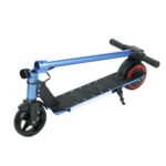 Electric Scooter 130W 16KM/H LED Light Folding Portable Riding Commuter Blue - Image 4