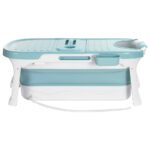 Weisshorn Foldable Bathtub Portable Folding Water Spa with Cover Plate 136x62cm - Image 3