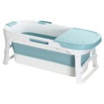 Weisshorn Foldable Bathtub Portable Folding Water Spa with Cover Plate 136x62cm - Image 4