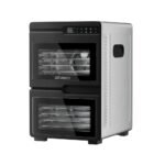 Devanti 12 Trays Food Dehydrator Dual-Zone Stainless Steel Fruit Jerky Dryer - Image 2