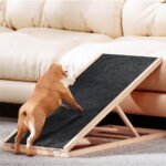 i.Pet Dog Ramp 100cm Adjustable Height Wooden Steps Stairs For Bed Sofa Car Foldable - Image 7